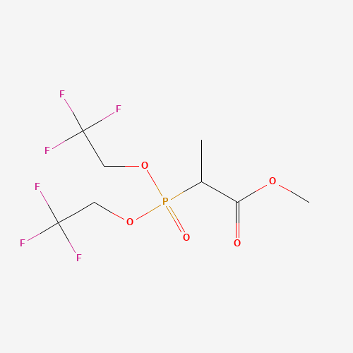methyl 2-[bis(2,2,2-trifluoroethoxy)phosphoryl]propanoate (CAS: 88738-84-5) - Chemical Structure and Molecular Formula 