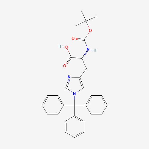(2R)-2-[(2-methylpropan-2-yl)oxycarbonylamino]-3-(1-tritylimidazol-4-yl)propanoic acid (CAS: 393568-74-6) - Related Chemical Product