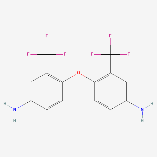 4-[4-amino-2-(trifluoromethyl)phenoxy]-3-(trifluoromethyl)aniline (CAS: 344-48-9) - Chemical Structure and Molecular Formula 