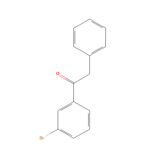 1-(3-bromophenyl)-2-phenylethanone (CAS: 40396-53-0) - Chemical Structure and Molecular Formula 