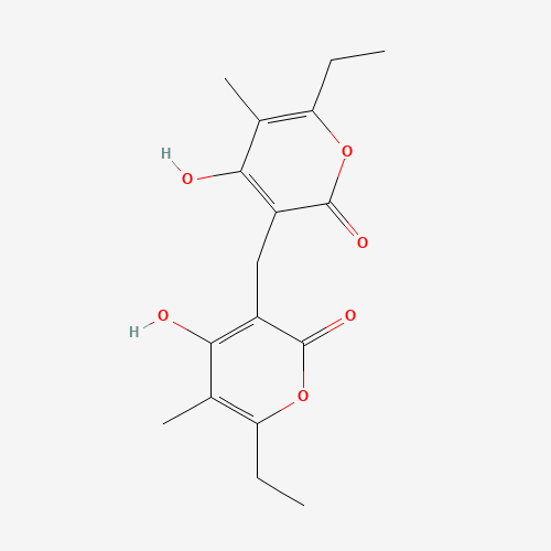 6-ethyl-3-[(6-ethyl-4-hydroxy-5-methyl-2-oxopyran-3-yl)methyl]-4-hydroxy-5-methylpyran-2-one (CAS: 29902-01-0) - Related Chemical Product