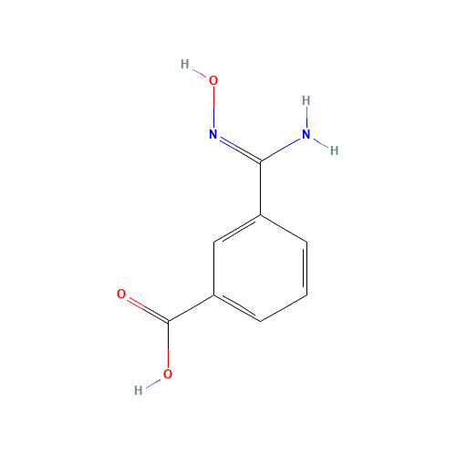 3-[(Z)-N'-hydroxycarbamimidoyl]benzoic acid (CAS: 199447-10-4) - Chemical Structure and Molecular Formula 