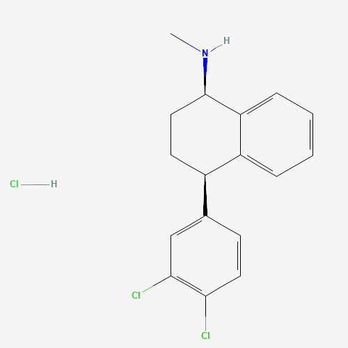 (1R,4R)-4-(3,4-dichlorophenyl)-N-methyl-1,2,3,4-tetrahydronaphthalen-1-amine;hydrochloride (CAS: 79645-15-1) - Related Chemical Product