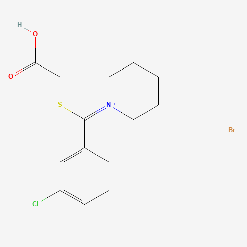 2-[(3-chlorophenyl)-piperidin-1-ium-1-ylidenemethyl]sulfanylacetic acid;bromide (CAS: 9013-20-1) - Related Chemical Product