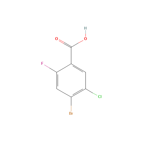 4-bromo-5-chloro-2-fluorobenzoic acid (CAS: 1349708-91-3) - Chemical Structure and Molecular Formula 