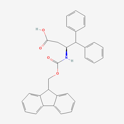 (3S)-3-(9H-fluoren-9-ylmethoxycarbonylamino)-4,4-diphenylbutanoic acid (CAS: 332062-08-5) - Related Chemical Product