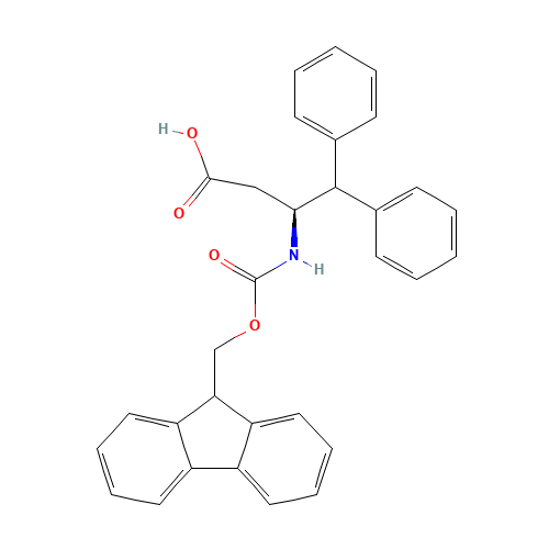 (3S)-3-(9H-fluoren-9-ylmethoxycarbonylamino)-4,4-diphenylbutanoic acid (CAS: 332062-08-5) - Related Chemical Product