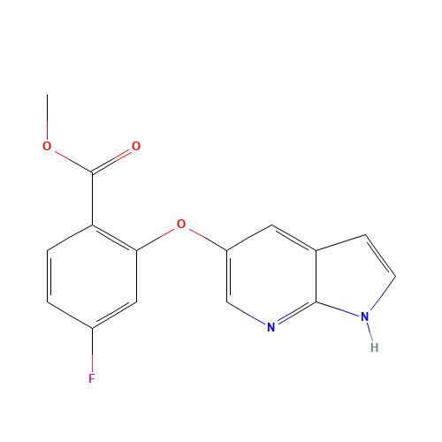 methyl 4-fluoro-2-(1H-pyrrolo[2,3-b]pyridin-5-yloxy)benzoate (CAS: 1235865-75-4) - Related Chemical Product