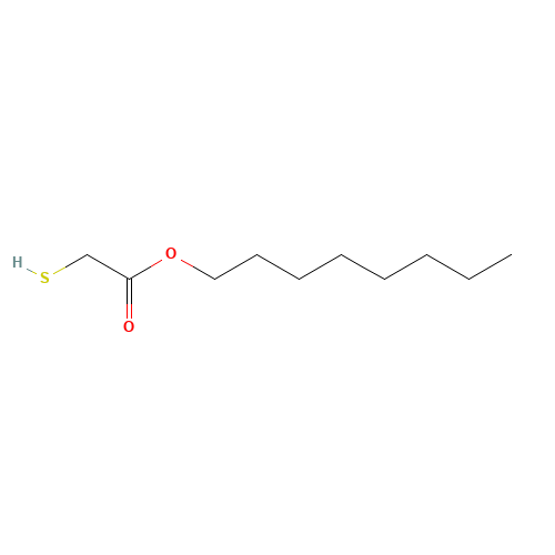Octyl Thioglycolate (CAS: 7664-80-4) - Chemical Structure and Molecular Formula 
