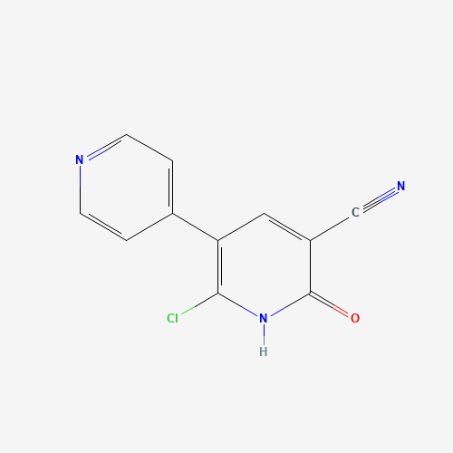 2-chloro-6-oxo-1,6-dihydro-[3,4'-bipyridine]-5-carbonitrile (CAS: 135382-93-3) - Chemical Structure and Molecular Formula 