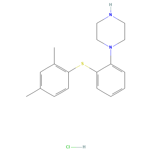 1-[2-(2,4-dimethylphenyl)sulfanylphenyl]piperazine;hydrochloride (CAS: 960203-28-5) - Related Chemical Product