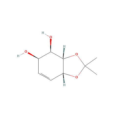 (3aS,4R,5R,7aR)-2,2-dimethyl-3a,4,5,7a-tetrahydro-1,3-benzodioxole-4,5-diol (CAS: 130669-76-0) - Related Chemical Product