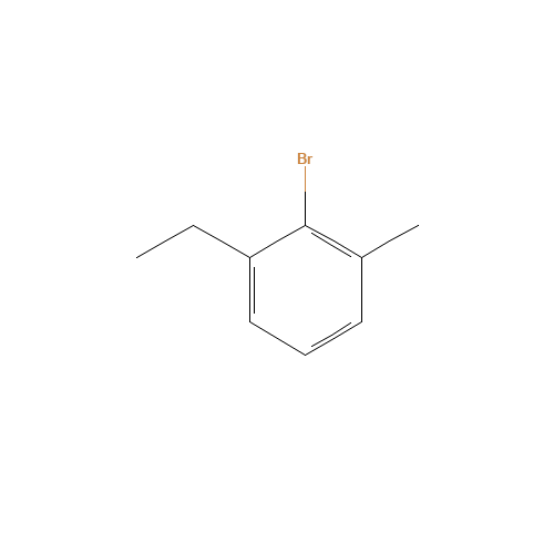 2-Bromo-1-ethyl-3-methylbenzene (CAS: 65232-55-5) - Chemical Structure and Molecular Formula 