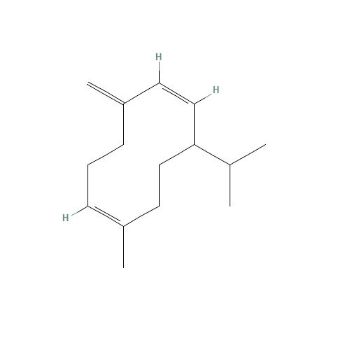 Germacrene D (CAS: 37839-63-7) - Chemical Structure and Molecular Formula 