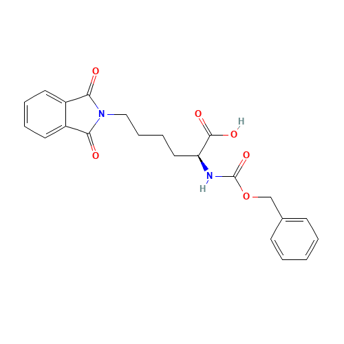 (2S)-6-(1,3-dioxoisoindol-2-yl)-2-(phenylmethoxycarbonylamino)hexanoic acid (CAS: 37579-45-6) - Related Chemical Product