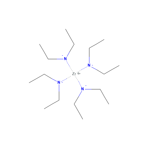 diethylazanide;zirconium(4+) (CAS: 13801-49-5) - Chemical Structure and Molecular Formula 