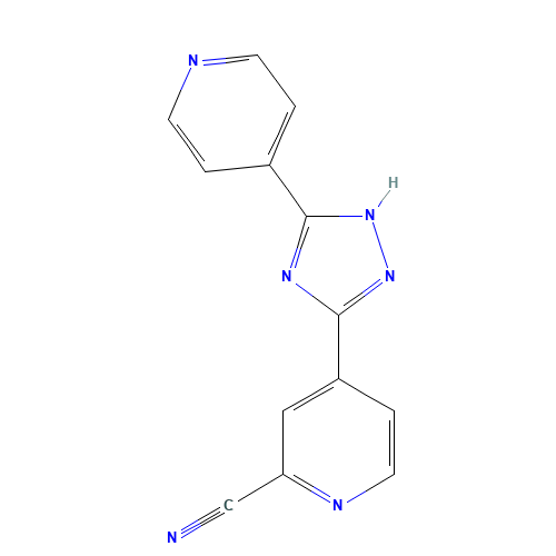 4-(5-pyridin-4-yl-1H-1,2,4-triazol-3-yl)pyridine-2-carbonitrile (CAS: 577778-58-6) - Related Chemical Product