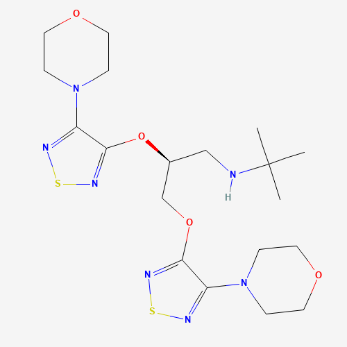 2-[4-(4-Morpholinyl)-1,2,5-thiadiazol-3-yl] (S)-(-)-Timolol Ether (CAS: 1391068-18-0) - Related Chemical Product