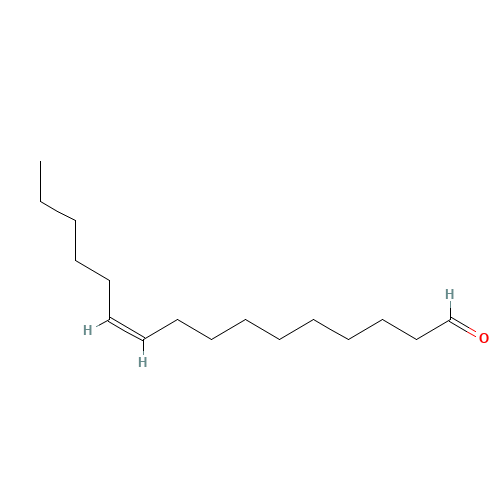 hexadec-10-enal (CAS: 68279-24-3) - Chemical Structure and Molecular Formula 