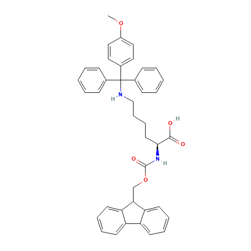 (2S)-2-(9H-fluoren-9-ylmethoxycarbonylamino)-6-[[(4-methoxyphenyl)-diphenylmethyl]amino]hexanoic acid (CAS: 159857-60-0) - Related Chemical Product