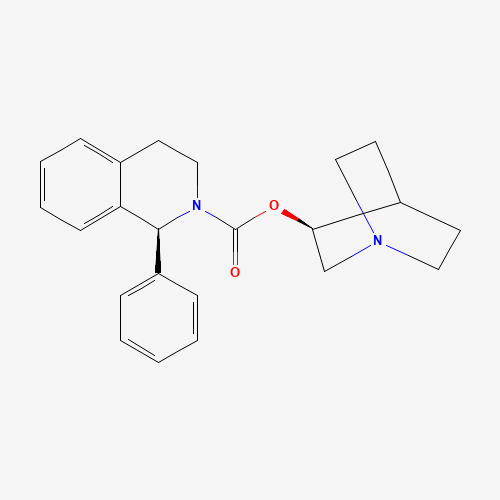 (1S)-(3S)-1-Azabicyclo[2.2.2]oct-3-yl 3,4-Dihydro-1-phenyl-2(1H)-isoquinoline carboxylate (CAS: 732228-02-3) - Related Chemical Product