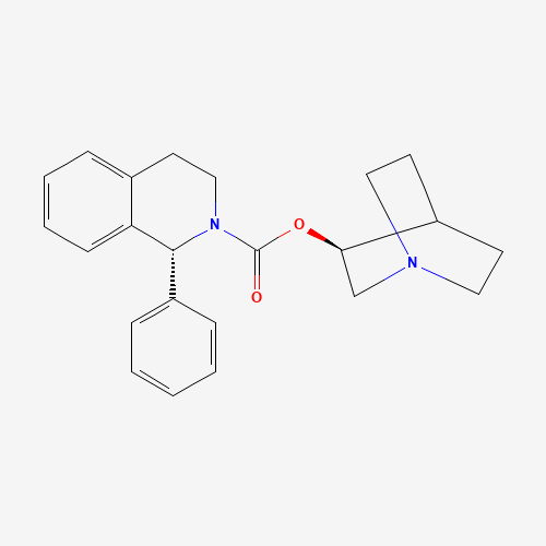 (1R)-(3S)-1-Azabicyclo[2.2.2]oct-3-yl 3,4-Dihydro-1-phenyl-2(1H)-isoquinoline carboxylate (CAS: 774517-20-3) - Related Chemical Product
