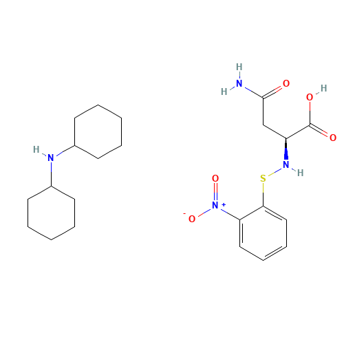 (2S)-4-amino-2-[(2-nitrophenyl)sulfanylamino]-4-oxobutanoic acid;N-cyclohexylcyclohexanamine (CAS: 7675-59-4) - Related Chemical Product