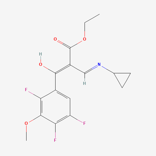 ethyl 3-(cyclopropylamino)-2-(2,4,5-trifluoro-3-methoxybenzoyl)prop-2-enoate (CAS: 112811-70-8) - Related Chemical Product