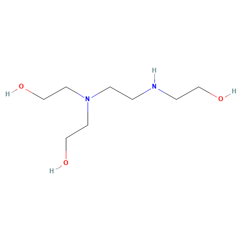 2-[2-[bis(2-hydroxyethyl)amino]ethylamino]ethanol (CAS: 60487-26-5) - Chemical Structure and Molecular Formula 