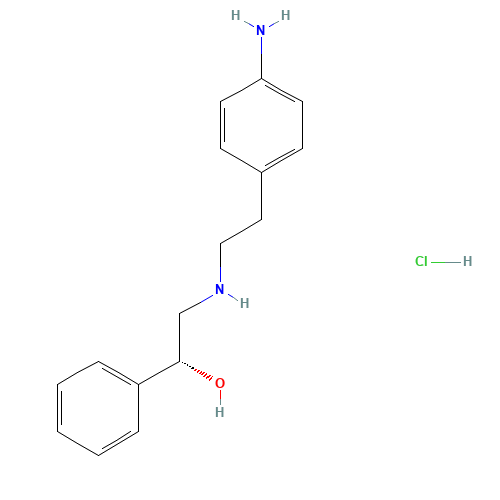 (1R)-2-[2-(4-aminophenyl)ethylamino]-1-phenylethanol;hydrochloride (CAS: 521284-22-0) - Related Chemical Product