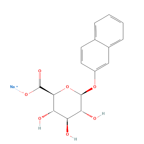 (2S,3S,4S,5R,6S)-3,4,5-trihydroxy-6-naphthalen-2-yloxyoxane-2-carboxylate sodium (CAS: 20838-64-6) - Related Chemical Product