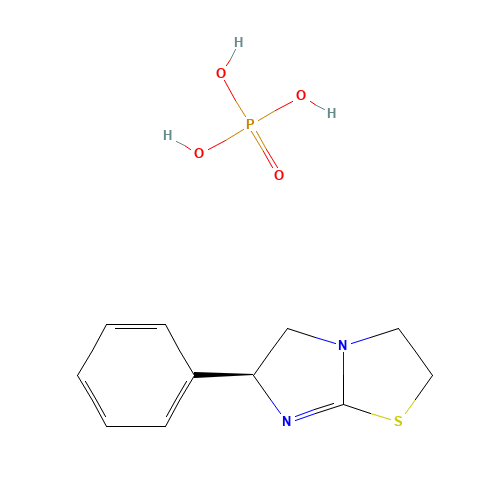 LEVAMISOLE PHOSPHATE (CAS: 32093-35-9) - Chemical Structure and Molecular Formula 