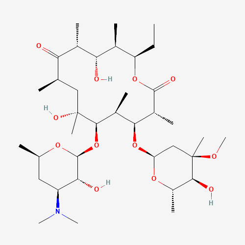 Erythromycin B (CAS: 527-75-3) - Chemical Structure and Molecular Formula 