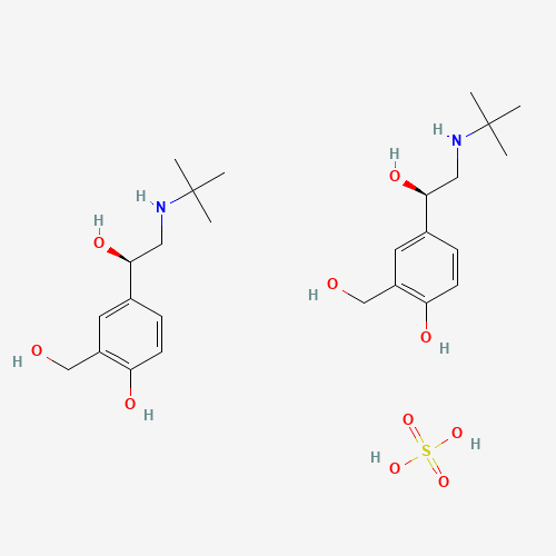 4-[(1R)-2-(tert-butylamino)-1-hydroxyethyl]-2-(hydroxymethyl)phenol;sulfuric acid (CAS: 148563-16-0) - Related Chemical Product