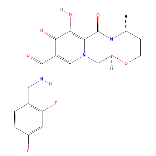 (4R,12aS)-N-[(2,4-difluorophenyl)methyl]-3,4,6,8,12,12a-hexahydro-7-hydroxy-4-methyl-6,8-dioxo-2H-pyrido[1’,2’:4,5]pyrazino[2,1-b][1,3]oxazine-9-carboxamide (CAS: 1051375-16-6) - Related Chemical Product