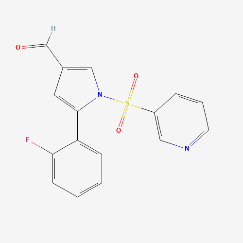 1H-Pyrrole-3-carboxaldehyde, 5-(2-fluorophenyl)-1-(3-pyridinylsulfonyl)- (CAS: 881677-11-8) - Related Chemical Product