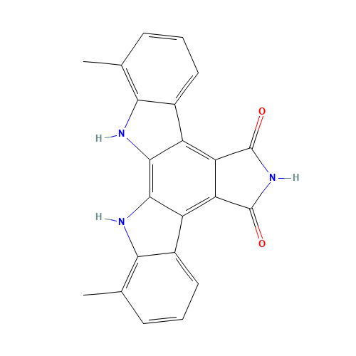 12,13-Dihydro-1,11-dimethyl-5H-Indolo[2,3-a]pyrrolo[3,4-c]carbazole-5,7(6H)-dione (CAS: 245106-23-4) - Related Chemical Product