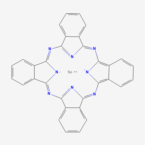 Tin(II) phthalocyanine (CAS: 15304-57-1) - Chemical Structure and Molecular Formula 