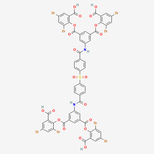 1,3-Benzenedicarboxylic acid, 5,5'-[sulfonylbis(4,1-phenylenecarbonylimino)]bis-, 1,1',3,3'-tetrakis(2,4-dibromo-6-carboxyphenyl) ester (CAS: 1083166-27-1) - Related Chemical Product