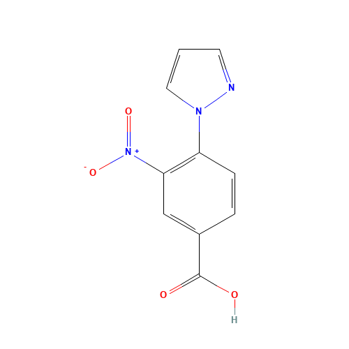 3-NITRO-4-(1H-PYRAZOL-1-YL)BENZOIC ACID (CAS: 162848-25-1) - Related Chemical Product