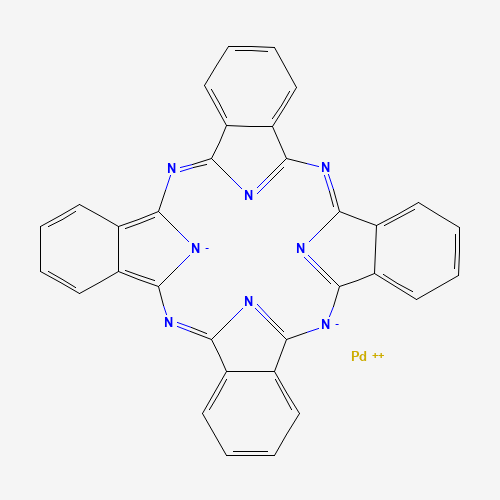 Palladium phthalocyanine (CAS: 20909-39-1) - Chemical Structure and Molecular Formula 