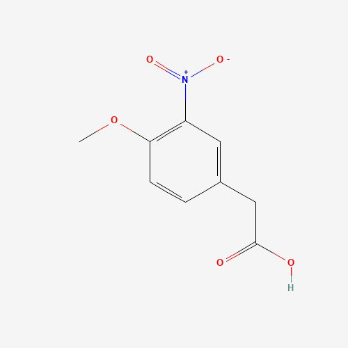 2-(4-methoxy-3-nitrophenyl)acetic acid (CAS: 63304-80-3) - Chemical Structure and Molecular Formula 