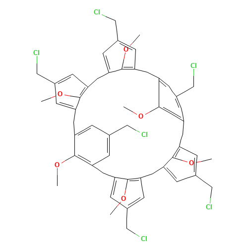 Hexachloromethyl-hexamethoxycalix-[6]arene (CAS: 124006-38-8) - Related Chemical Product