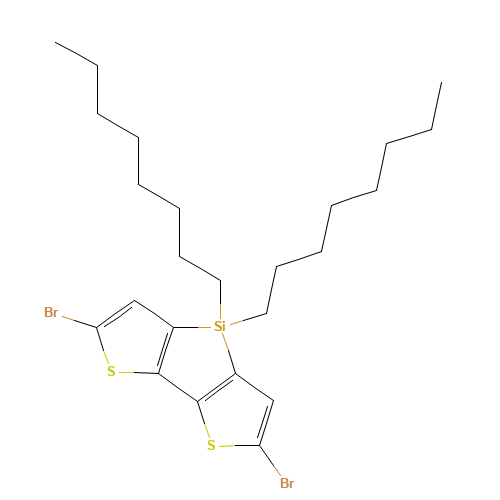 2,6-Dibromo-4,4-dioctyl-4H-silolo[3,2-b:4,5-b']dithiophene (CAS: 1160106-14-8) - Related Chemical Product