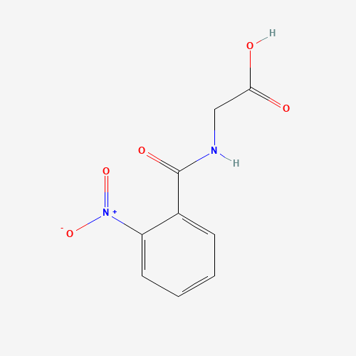 2-(2-Nitrobenzamido)acetic acid (CAS: 10167-23-4) - Chemical Structure and Molecular Formula 