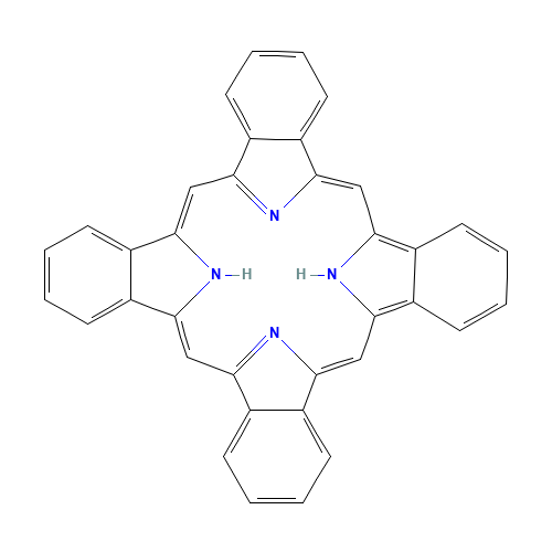 TETRABENZOPORPHINE (CAS: 52952-31-5) - Chemical Structure and Molecular Formula 