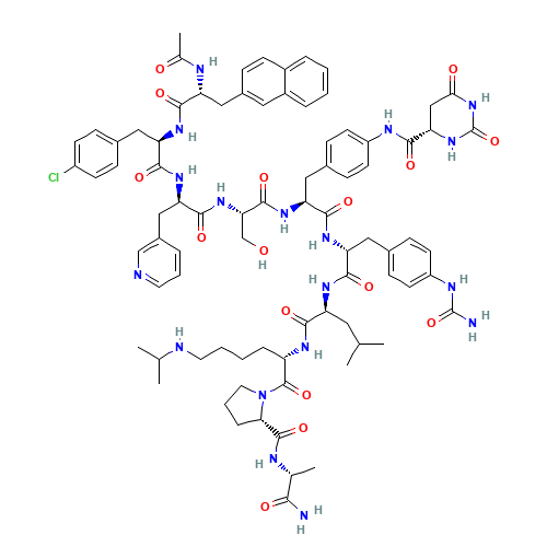 Degarelix (CAS: 214766-78-6) - Chemical Structure and Molecular Formula 