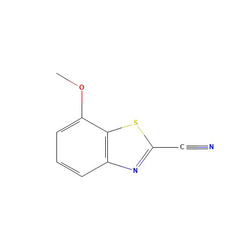 7-methoxy-1,3-benzothiazole-2-carbonitrile (CAS: 7267-36-9) - Chemical Structure and Molecular Formula 