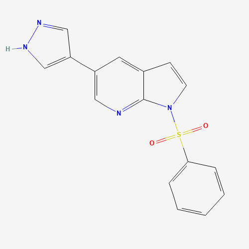 1-(benzenesulfonyl)-5-(1H-pyrazol-4-yl)pyrrolo[2,3-b]pyridine (CAS: 1147998-27-3) - Related Chemical Product