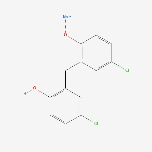 sodium;4-chloro-2-[(5-chloro-2-hydroxyphenyl)methyl]phenolate (CAS: 10254-48-5) - Related Chemical Product